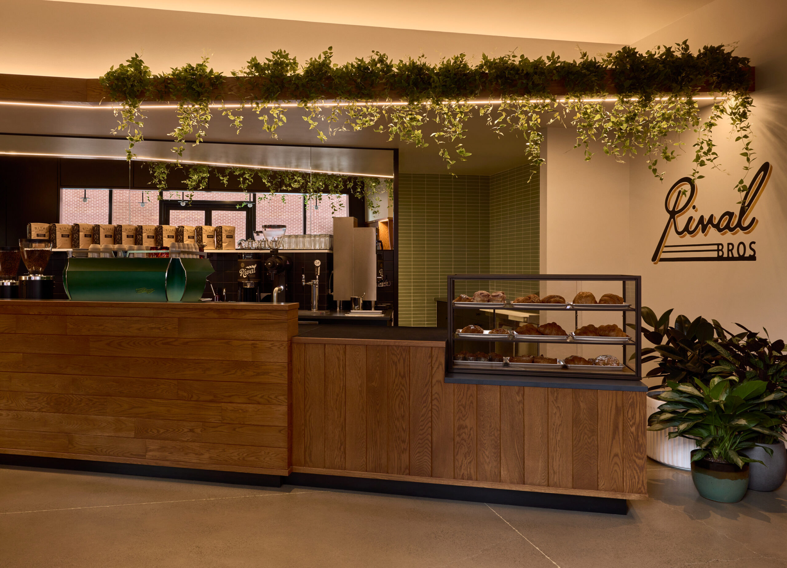 Rival Bros Coffee Bar located on-site.